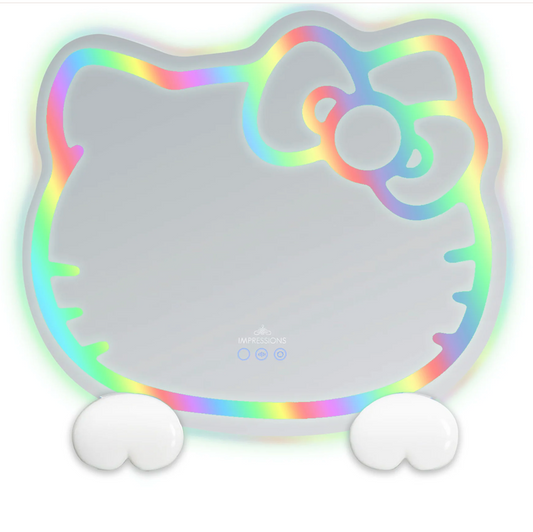 Hello Kitty ® RGB Wall Mirror 2.0 W/ Bluetooth Speakers and Specialty Base
