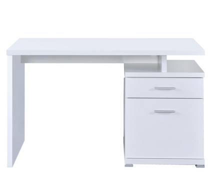 800110-Irving 47-inch 2-drawer Office Computer Desk White