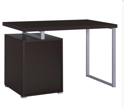 800519- Brennan 47-inch 3-drawer Office Computer Desk Cappuccino