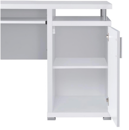 800108 -Tracy 55-inch 2-drawer Office Computer Desk White