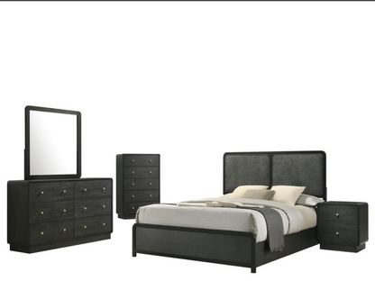 223661Q-S5- Cavelle 4-piece Queen Bedroom Set Black