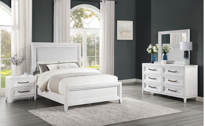 224841Q-S4 -Marielle 4-piece Queen Bedroom Set Distressed White
