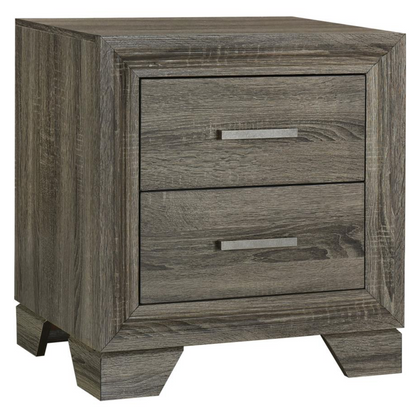 223341Q-S4-Wright 4-piece Queen Bedroom Set Brown Oak