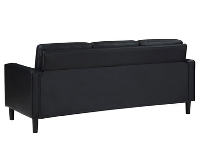 508361 -Ruth Upholstered Track Arm Sofa Black