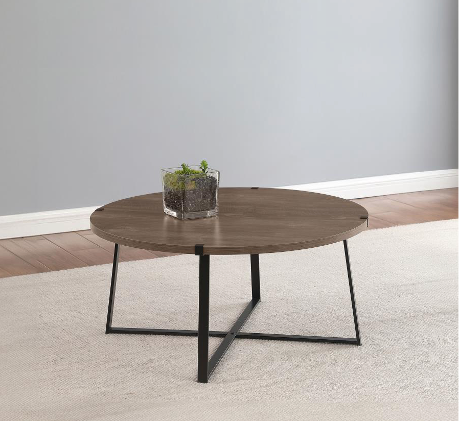 710298-Marcus Round Engineered Wood Coffee Table Light Brown
