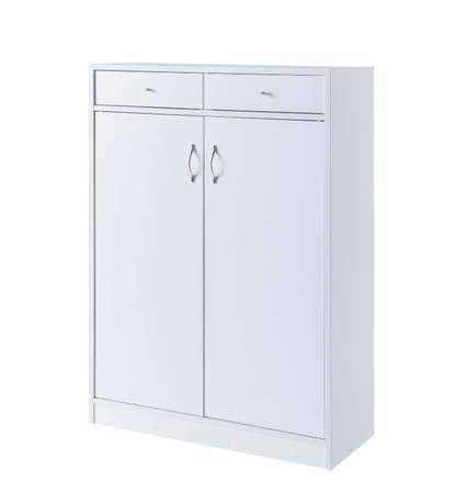 192619-SHOE/STORAGE CABINET - WHITE