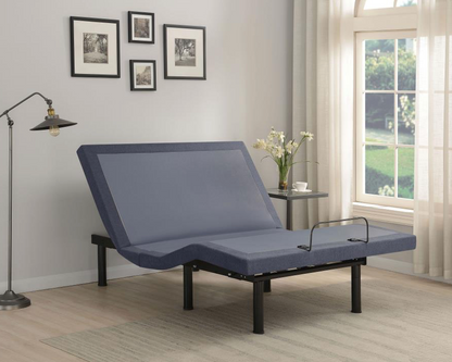 350131F -Clara Full Adjustable Bed Base Grey and Black