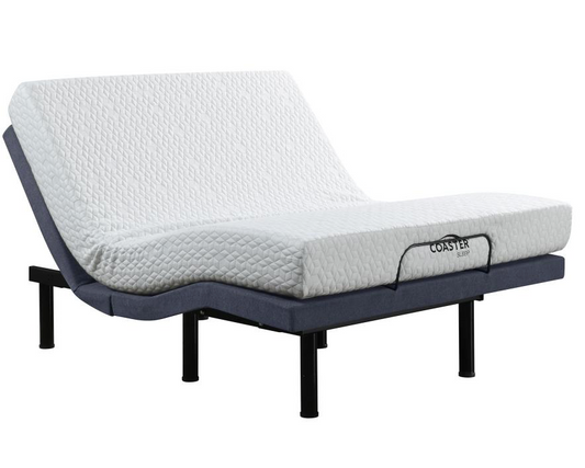 350131F -Clara Full Adjustable Bed Base Grey and Black