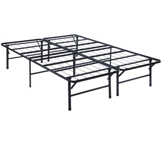 305957F -Mabel Metal Full Mattress Support Platform Bed Black