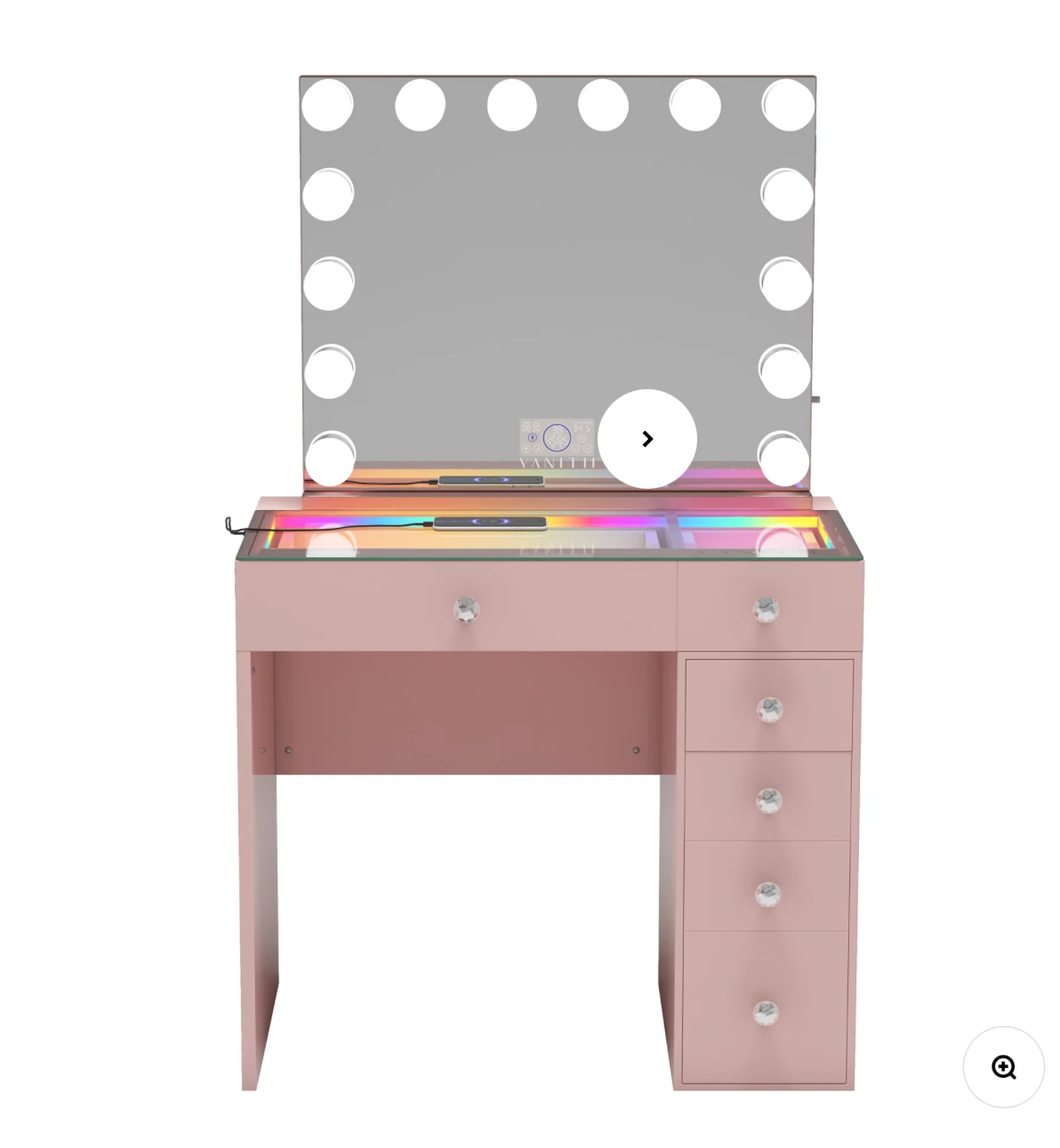 VANITII Mini Diana Vanity Set -6 Storage Drawers with Mirror