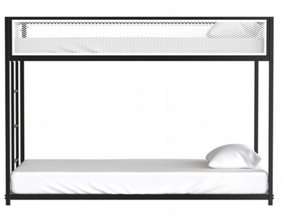 SOUTHALL TWIN/TWIN METAL BUNK BED     |     FM-BK1201BK-TT