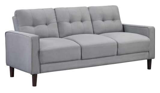 506781-Bowen Upholstered Track Arm Tufted Sofa Grey