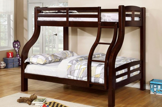 SOLPINE TWIN/FULL BUNK BED     |     CM-BK618EX-BED