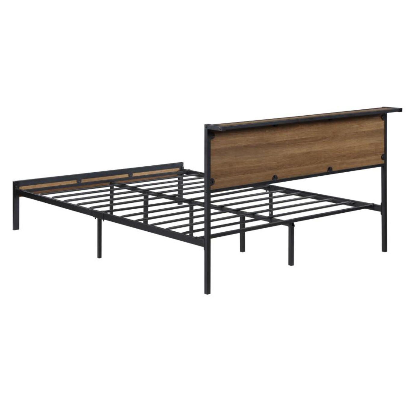 302144 -Ricky Metal Bed  Panel Bed Light Oak