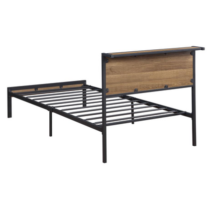 302144T -Ricky Metal Twin Panel Bed Light Oak