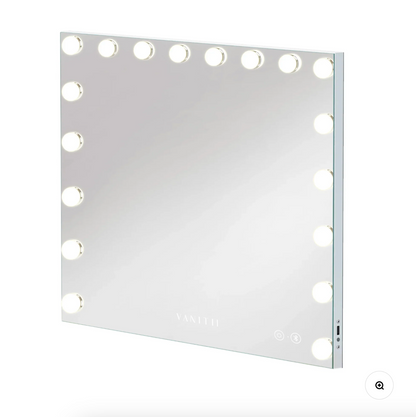 VANITII Eva Vanity Desk - 13 Storage Drawers with Full Light