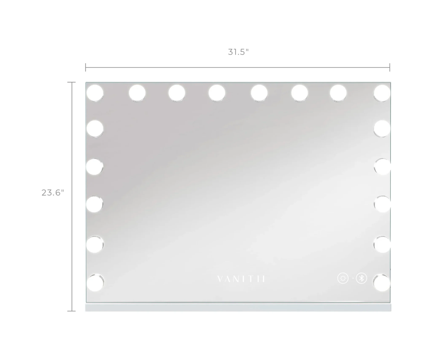 VANITII Diana RGB Vanity Desk - 6 Storage Drawers