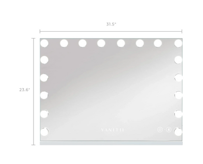 VANITII Diana RGB Vanity Desk - 6 Storage Drawers