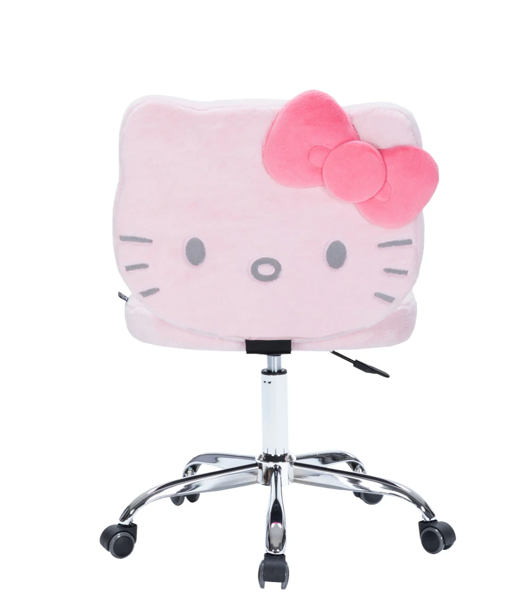 Hello Kitty® Teddy Fur Swivel Vanity Chair