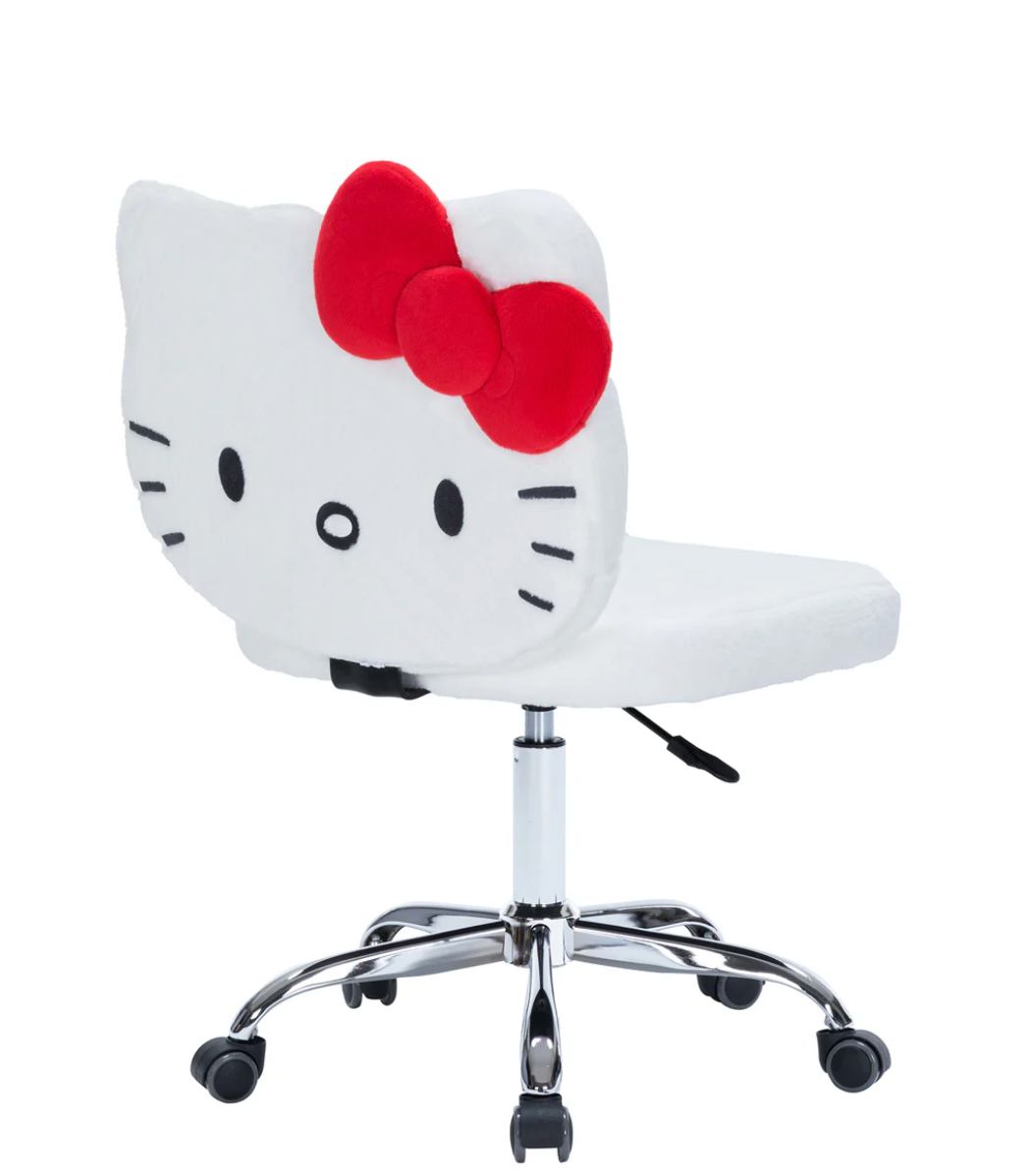 Hello Kitty® Teddy Fur Swivel Vanity Chair