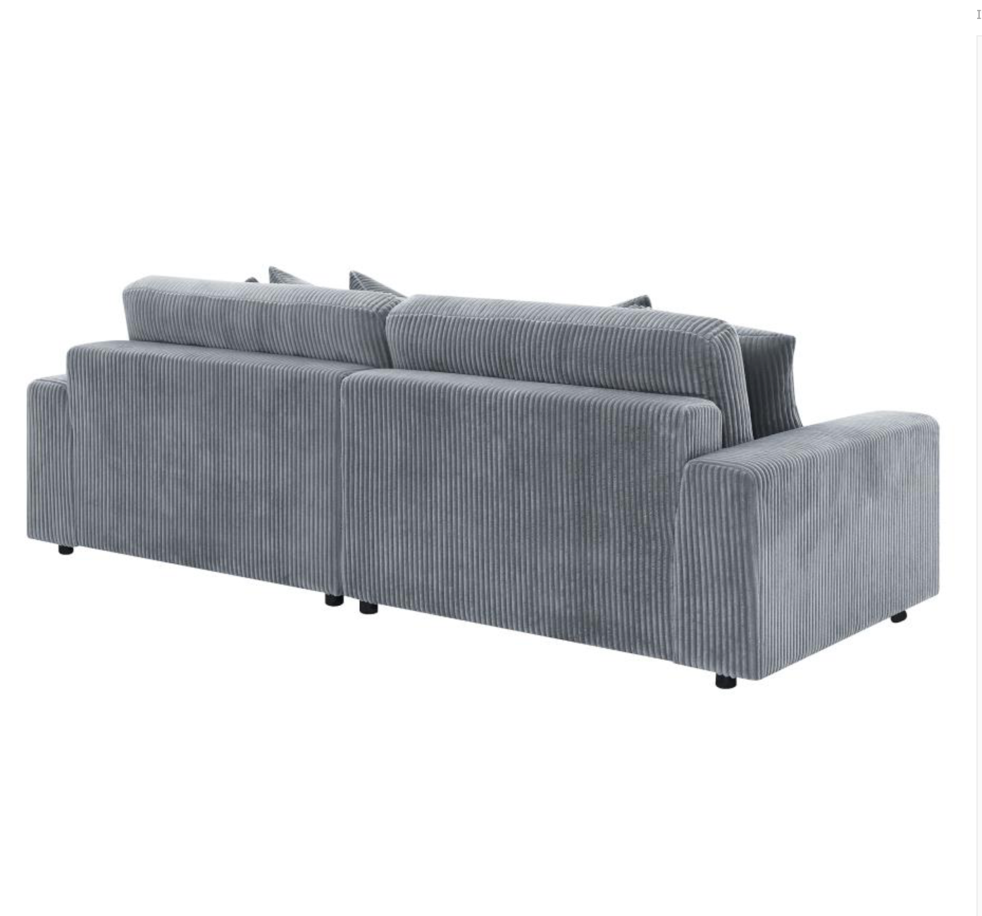 509900 - Blaine Upholstered Reversible Chaise Sectional Sofa Fog