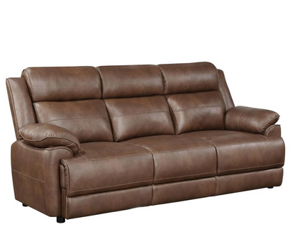 508281-Ellington Upholstered Padded Arm Sofa Dark Brown