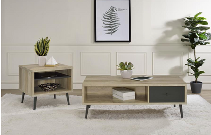 701038 -Welsh 1-drawer Engineered Wood Coffee Table Distressed Pine
