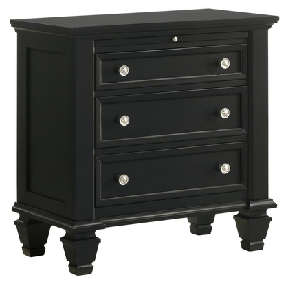 201321KWN-S4 Sandy  California King Bedroom Set Black