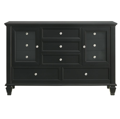 201321KWN-S4 Sandy  California King Bedroom Set Black